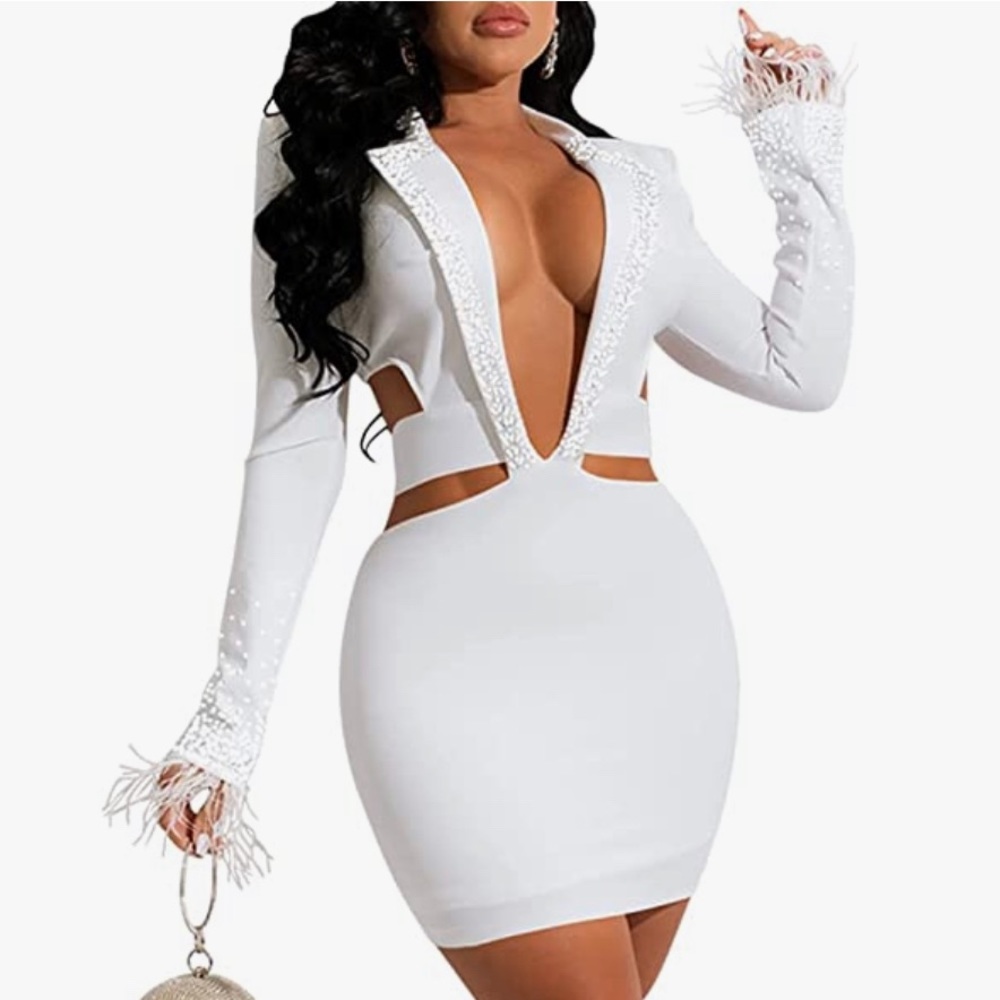 Sexy White Cartel Leader Dress